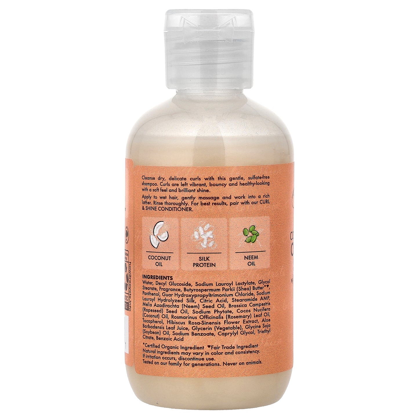 SheaMoisture, Curl & Shine Shampoo, Thick, Curly Hair, Coconut & Hibiscus, 3.2 fl oz (95 ml)