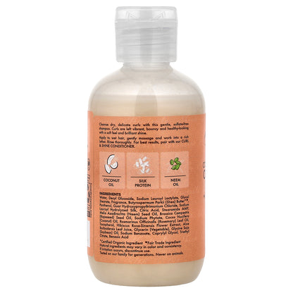 SheaMoisture, Curl & Shine Shampoo, Thick, Curly Hair, Coconut & Hibiscus, 3.2 fl oz (95 ml)