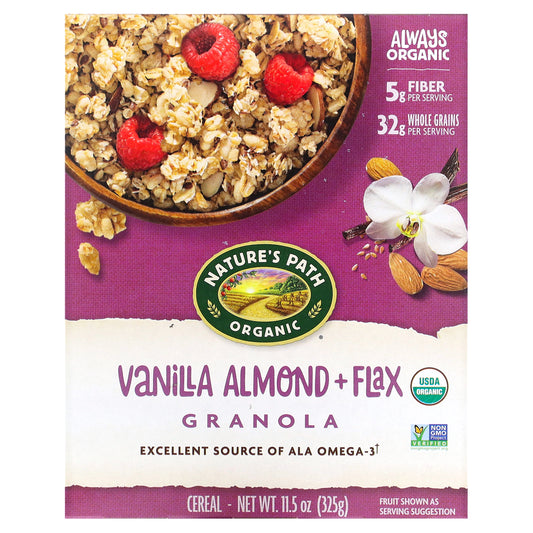 Nature's Path, Organic, Vanilla Almond + Flax Granola Cereal, 11.5 oz (325 g)