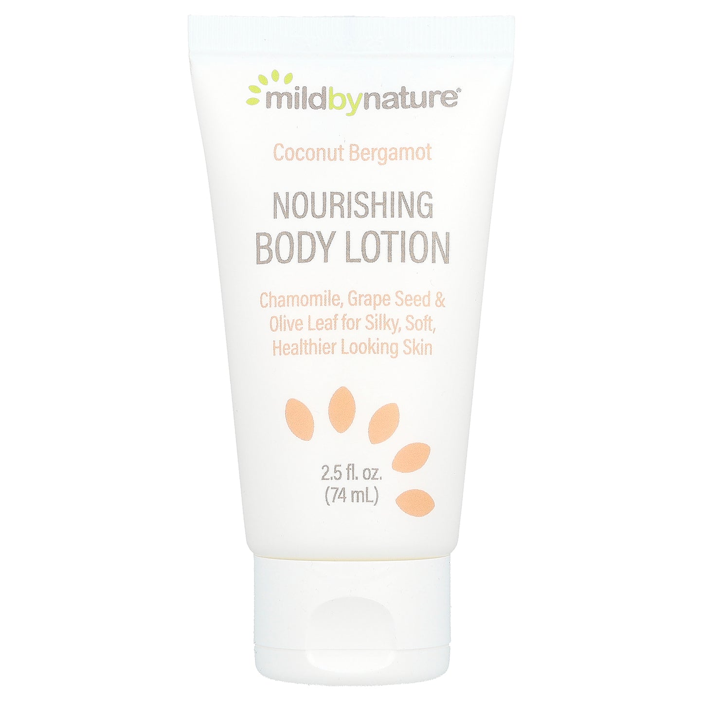 Mild By Nature, Nourishing Body Lotion, Coconut Bergamot, 2.5 fl oz (74 ml)