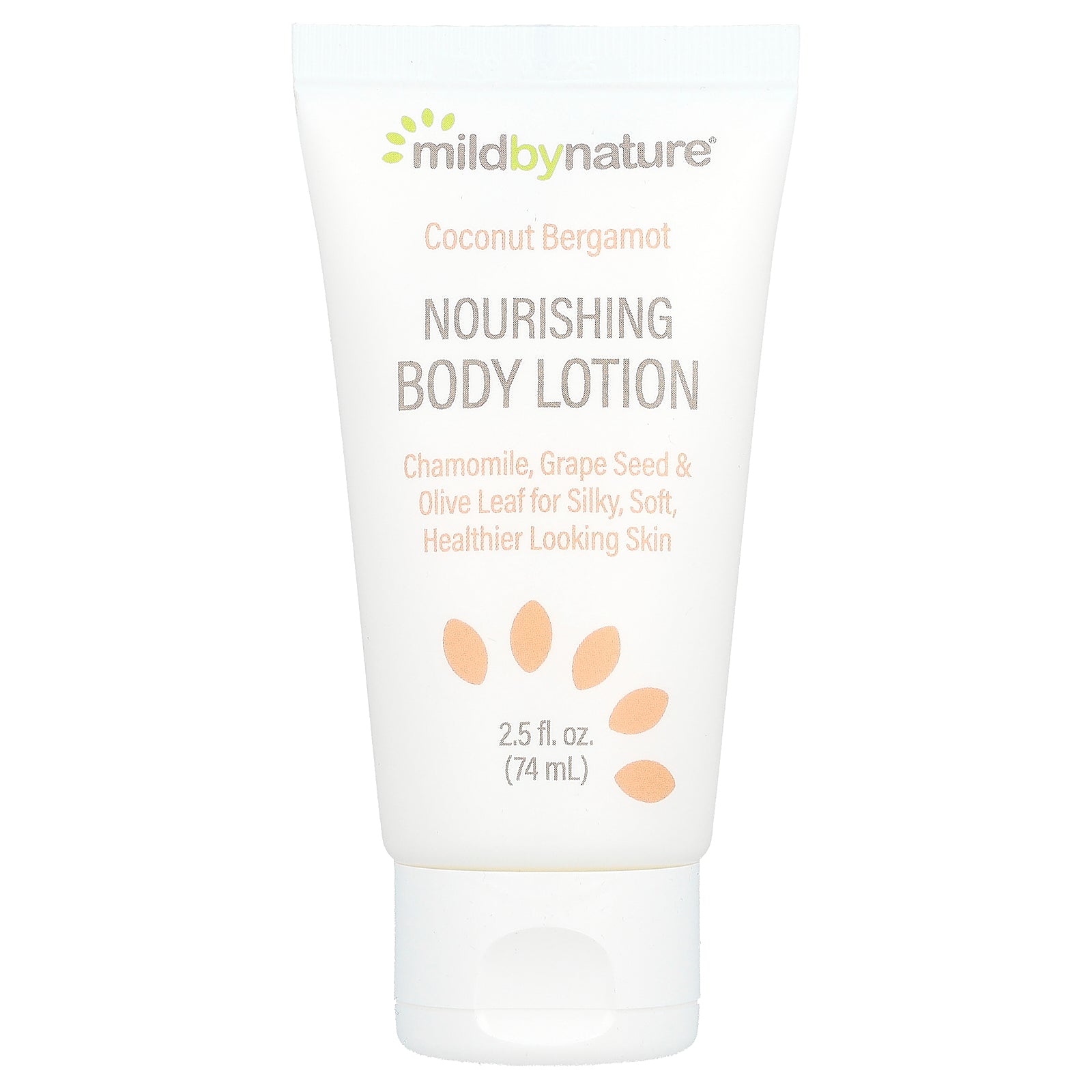 Mild By Nature, Nourishing Body Lotion, Coconut Bergamot, 2.5 fl oz (74 ml)