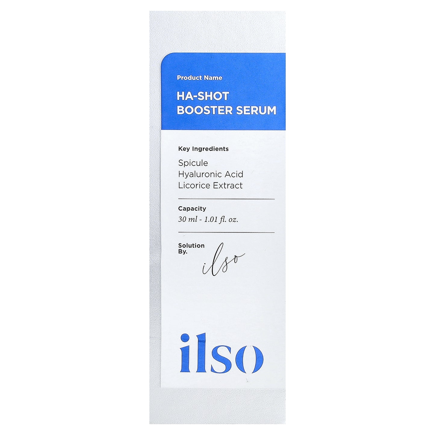 ilso, HA-Shot Booster Serum, 1.01 fl oz (30 ml)