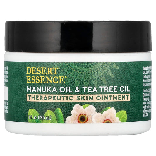 Desert Essence, Therapeutic Skin Ointment, Manuka Oil & Tea Tree Oil, 1 fl oz (29.5 ml)