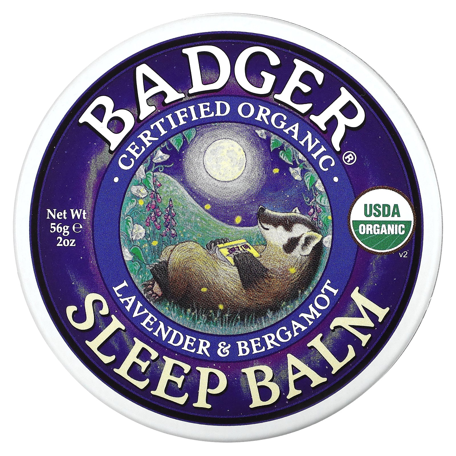 Badger, Organic Sleep Balm, Lavender & Bergamot, 2 oz (56 g)