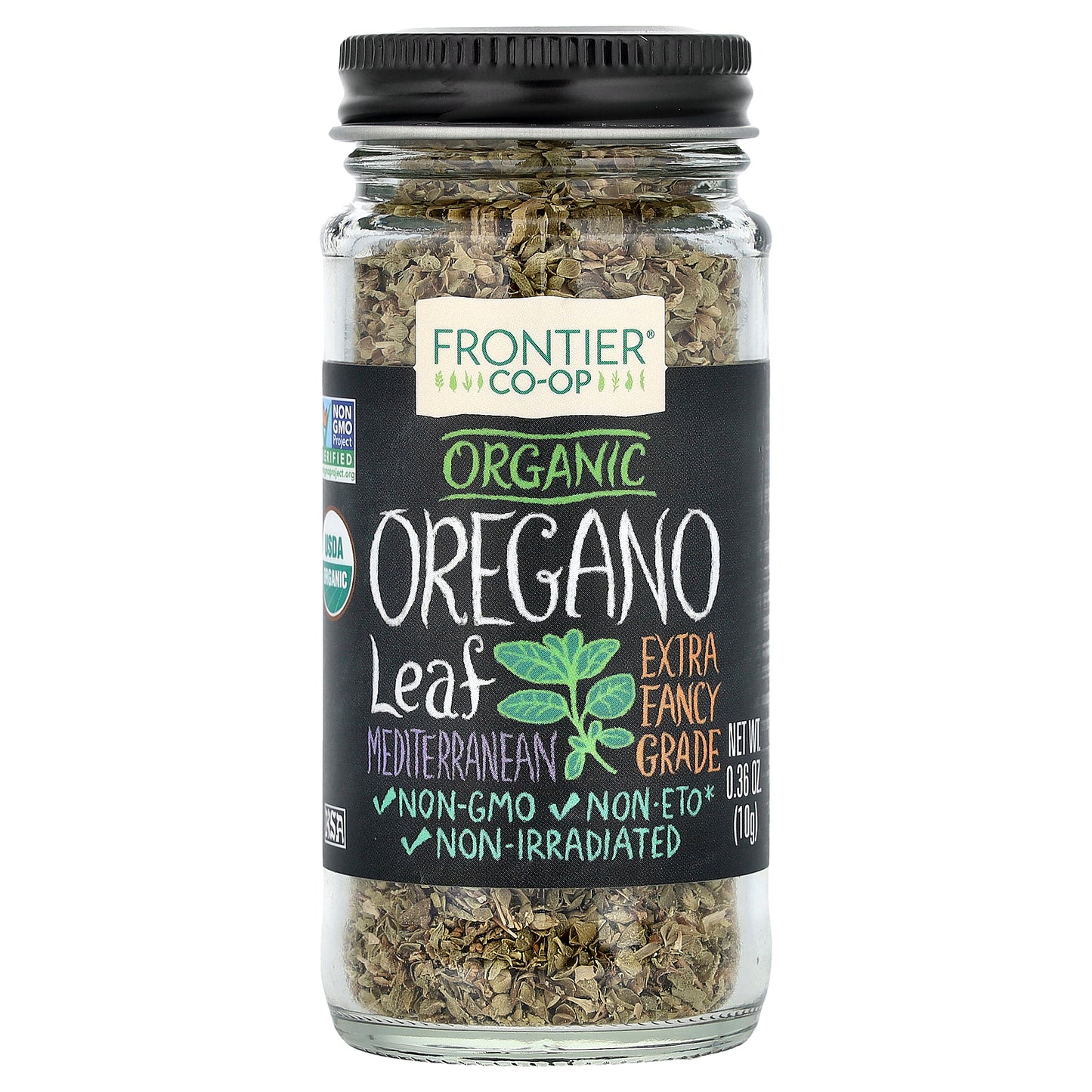 Frontier Co-op, Organic Oregano Leaf, 0.36 oz (10 g)