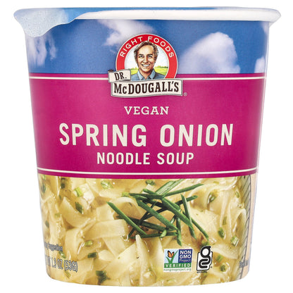 Dr. McDougall's, Vegan Spring Onion Noodle Soup, 1.9 oz (53 g)