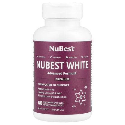 NuBest, Nubest White, 60 Vegetarian Capsules