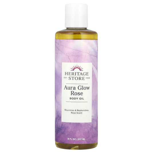 Heritage Store, Aura Glow Body Oil, Rose, 8 fl oz (237 ml)