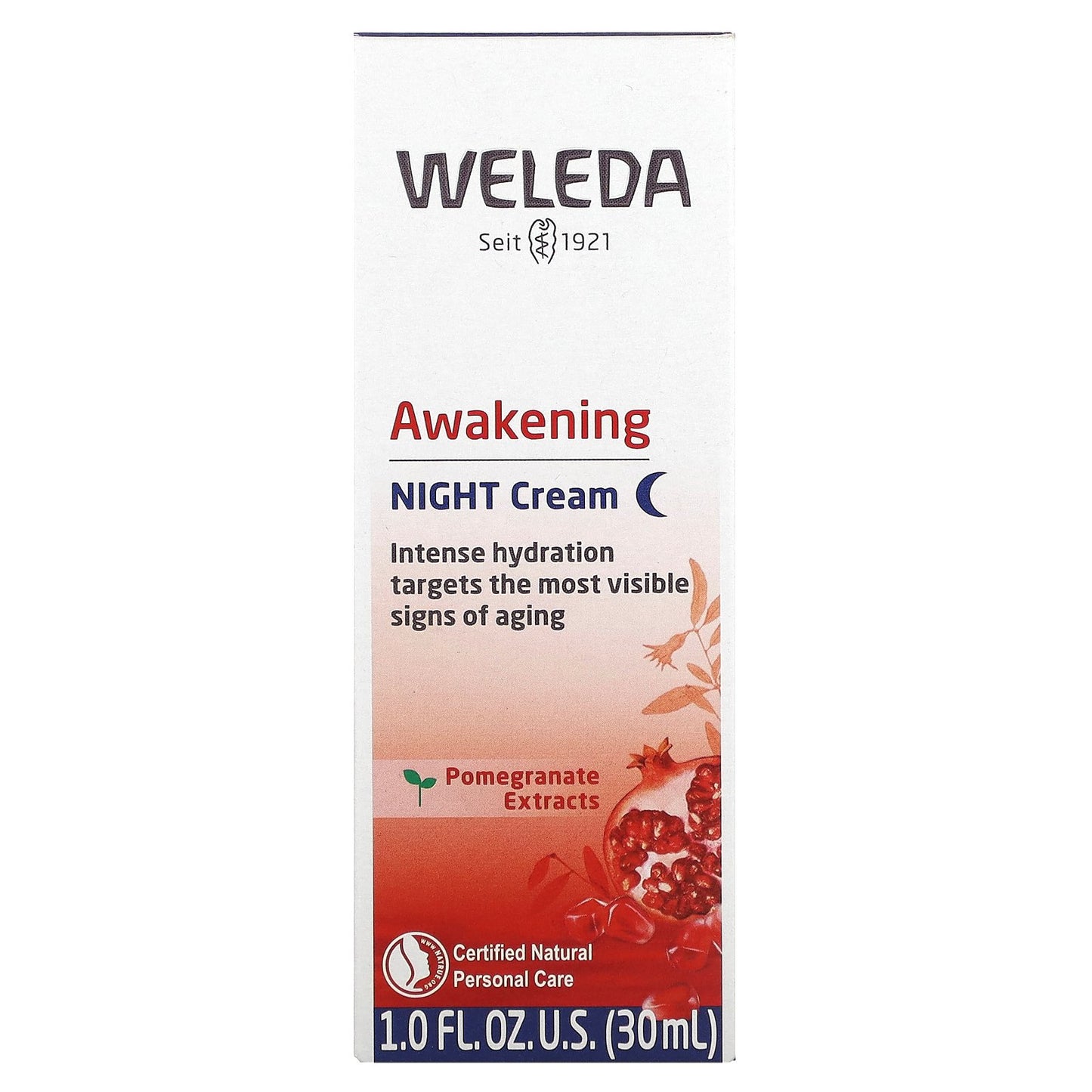 Weleda, Awakening Night Cream, Pomegranate Extracts, 1 fl oz (30 ml)