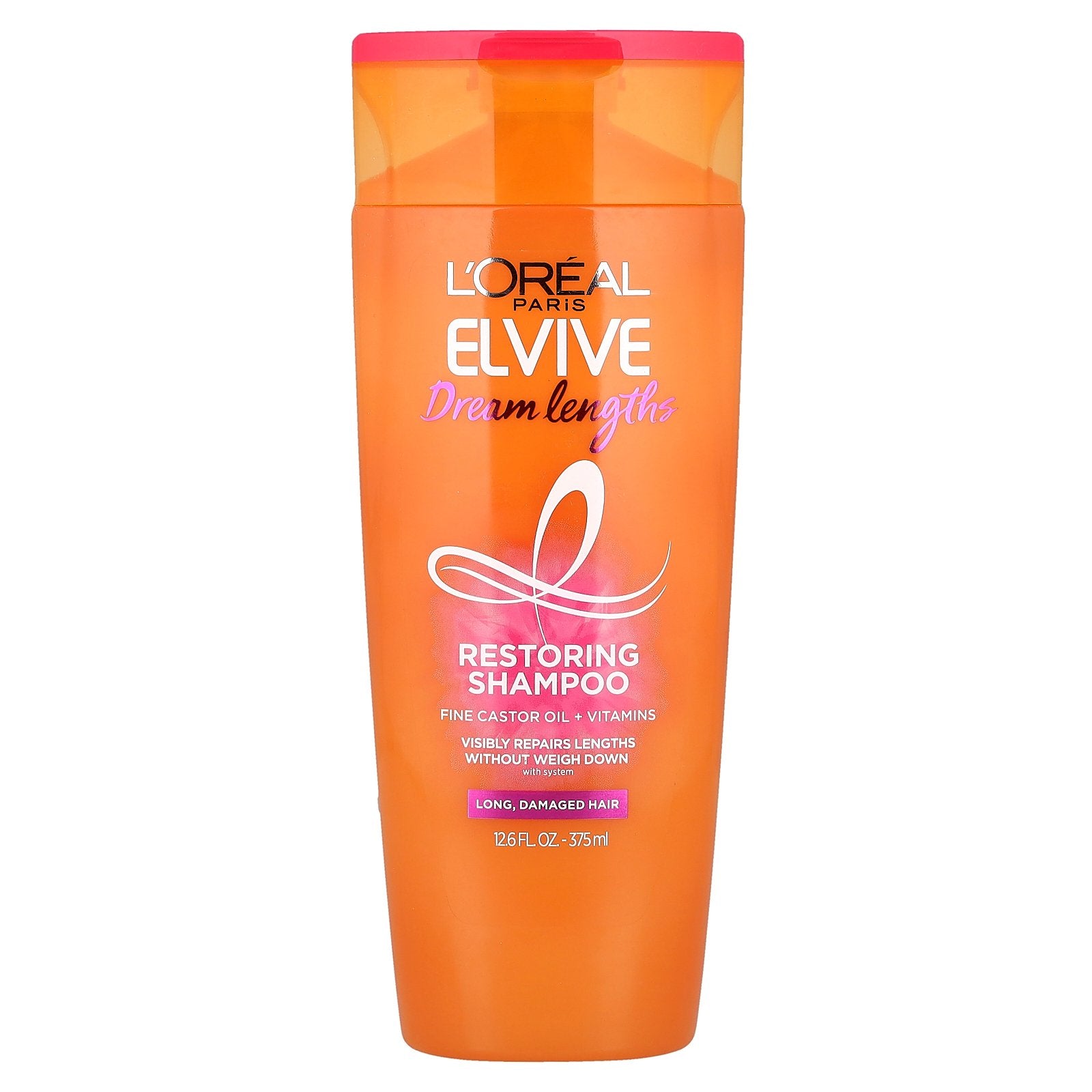 L'Oréal, Elvive, Dream Lengths, Restoring Shampoo, Long, Damaged Hair, 12.6 fl oz (375 ml)