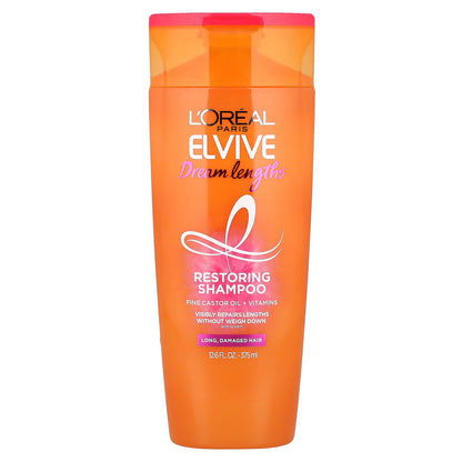 L'Oréal, Elvive, Dream Lengths, Restoring Shampoo, Long, Damaged Hair, 12.6 fl oz (375 ml)