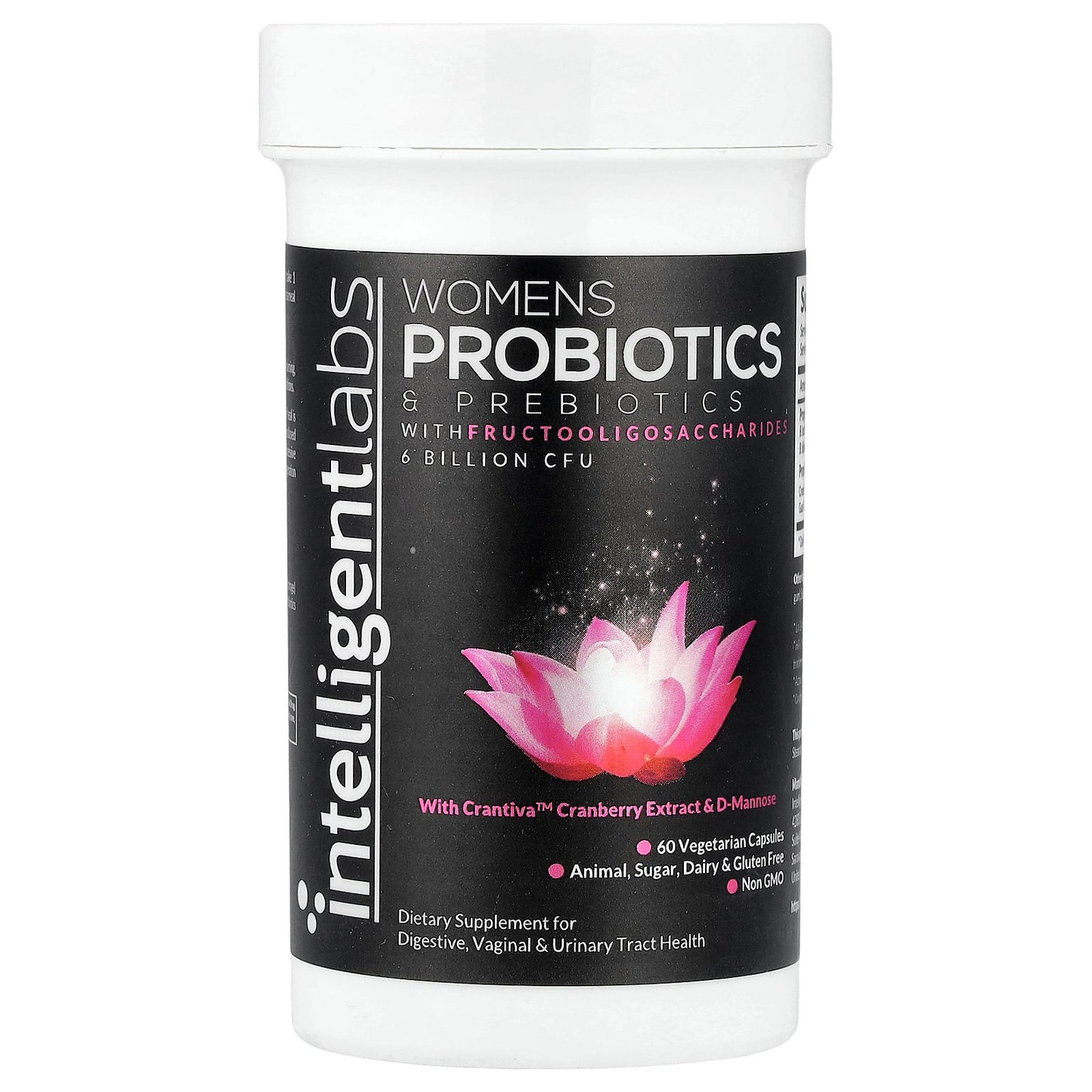 Intelligent Labs, Women's Probiotics & Prebiotics with Fructooligosaccharides, 60 Vegetarian Capsules