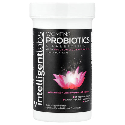 Intelligent Labs, Women's Probiotics & Prebiotics with Fructooligosaccharides, 60 Vegetarian Capsules