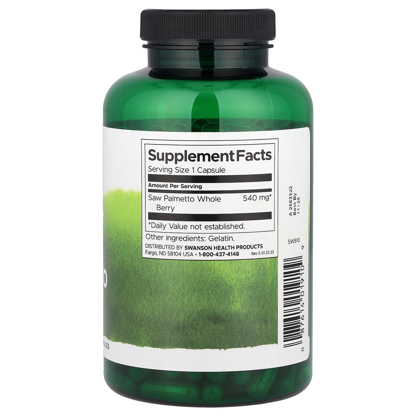 Swanson, Full Spectrum Saw Palmetto, 540 mg, 250 Capsules