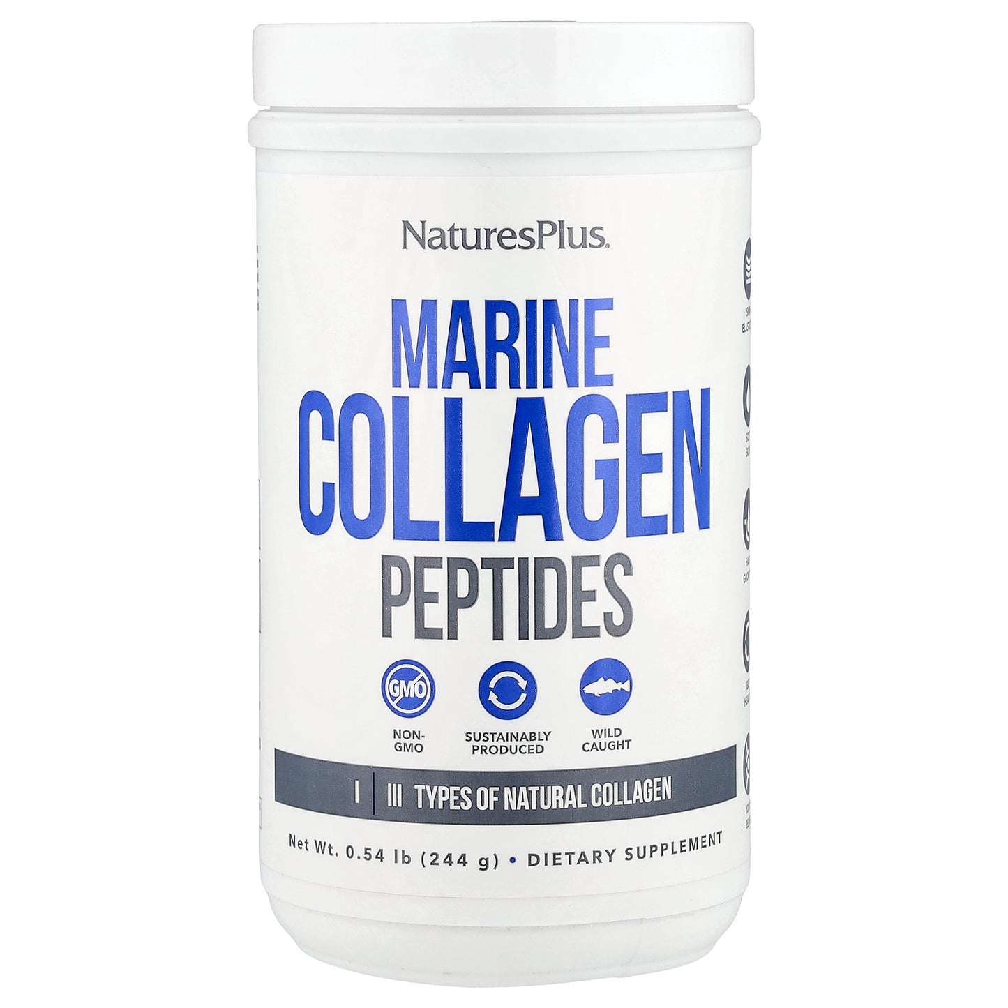 NaturesPlus, Marine Collagen Peptides, 0.54 lb (244 g)