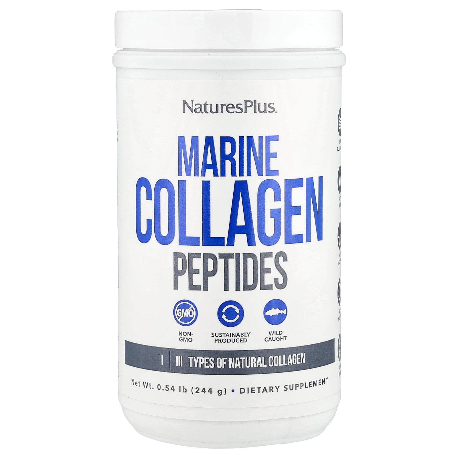 NaturesPlus, Marine Collagen Peptides, 0.54 lb (244 g)