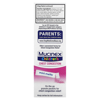 Mucinex, Children's, Cough, Ages 4+ Yrs, Cherry, 4 fl oz (118 ml)