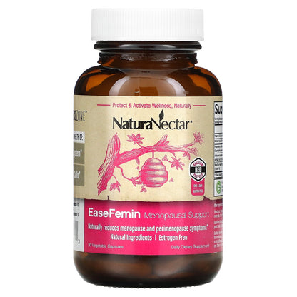 NaturaNectar, EaseFemin, Menopausal Support, 30 Vegetable Capsules