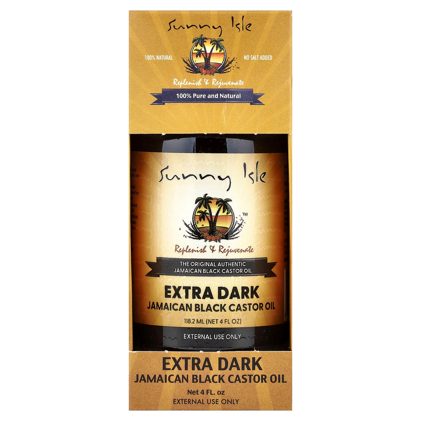 Sunny Isle, Extra Dark Jamaican Black Castor Oil, 4 fl oz (118.2 ml)