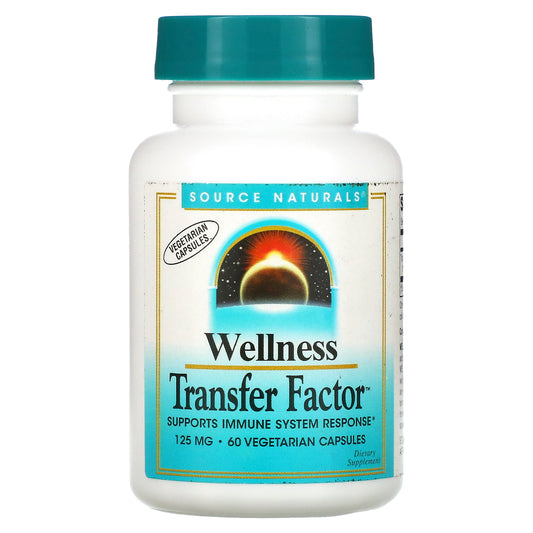 Source Naturals, Wellness Transfer Factor, 125 mg, 60 Vegetarian Capsules