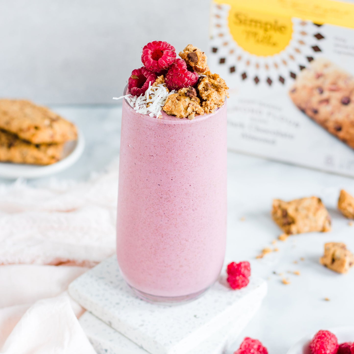 Simple Mills, Soft Baked Almond Flour Bars, Dark Chocolate Almond, 5 Bars, 1.19 oz (34 g) Each