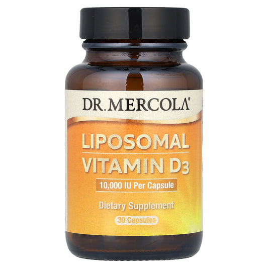 Dr. Mercola, Liposomal Vitamin D3, 10,000 IU, 30 Capsules