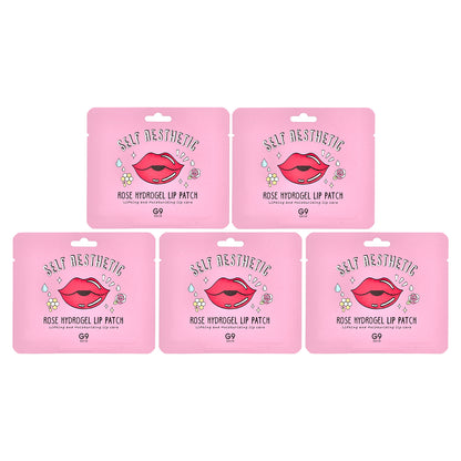G9skin, Self Aesthetic, Rose Hydrogel Lip Patch, 5 Patches, 0.1 oz (3 g) Each