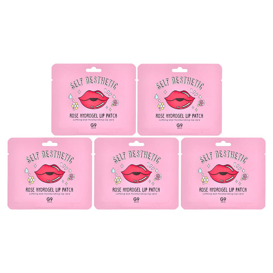 G9skin, Self Aesthetic, Rose Hydrogel Lip Patch, 5 Patches, 0.1 oz (3 g) Each