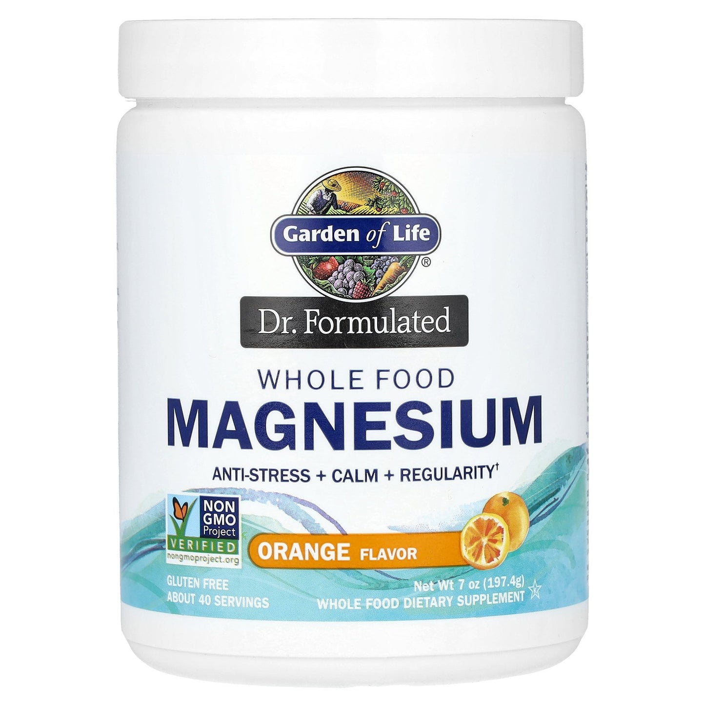 Garden of Life, Dr. Formulated, Whole Food Magnesium, Orange, 7 oz (197.4 g)