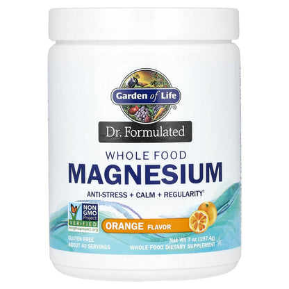 Garden of Life, Dr. Formulated, Whole Food Magnesium, Orange, 7 oz (197.4 g)