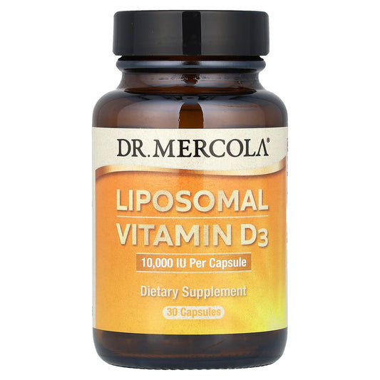 Dr. Mercola, Liposomal Vitamin D3, 250 mcg (10,000 IU), 30 Capsules