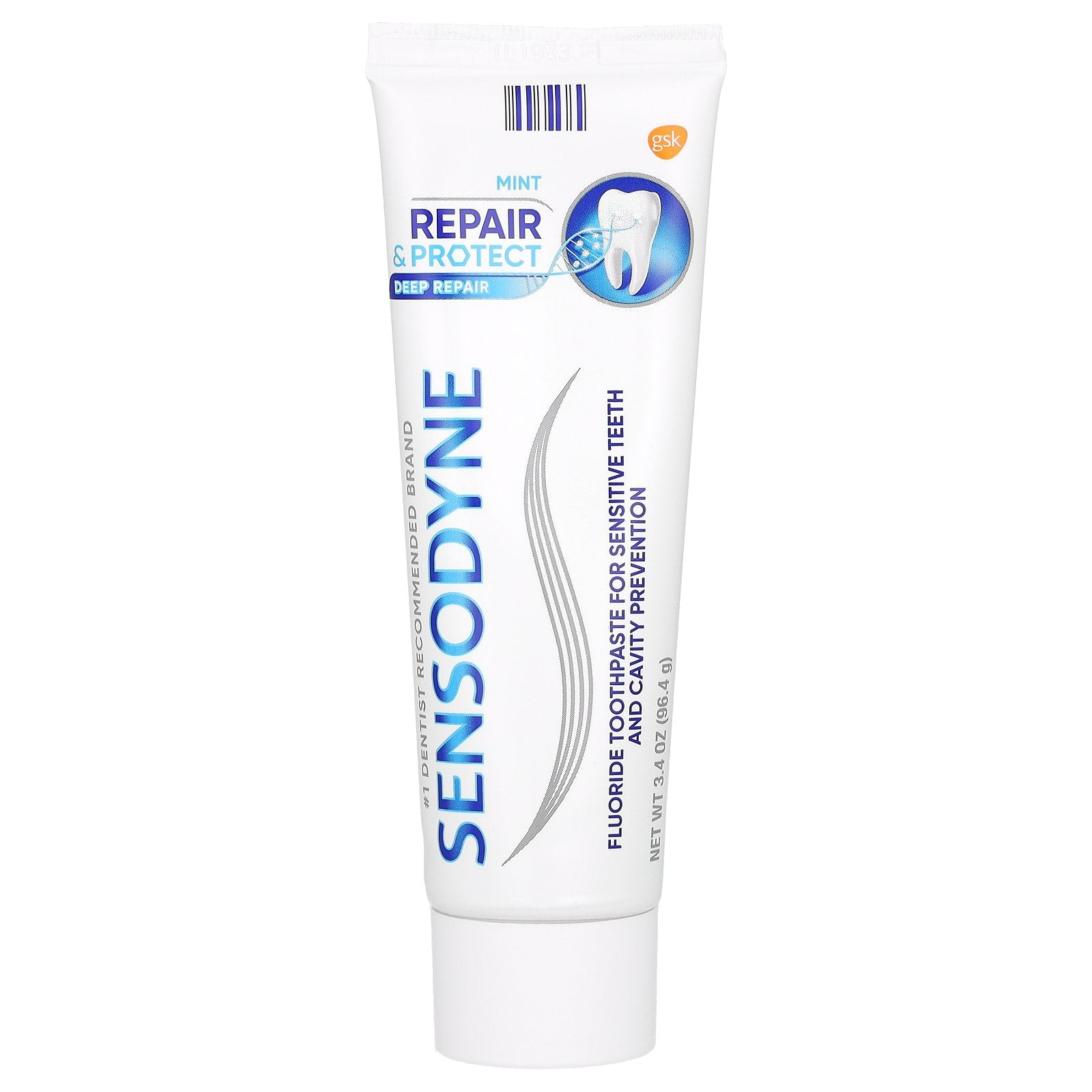 Sensodyne, Fluoride Toothpaste For Sensitive Teeth,  Mint, 3.4 oz (96.4 g)