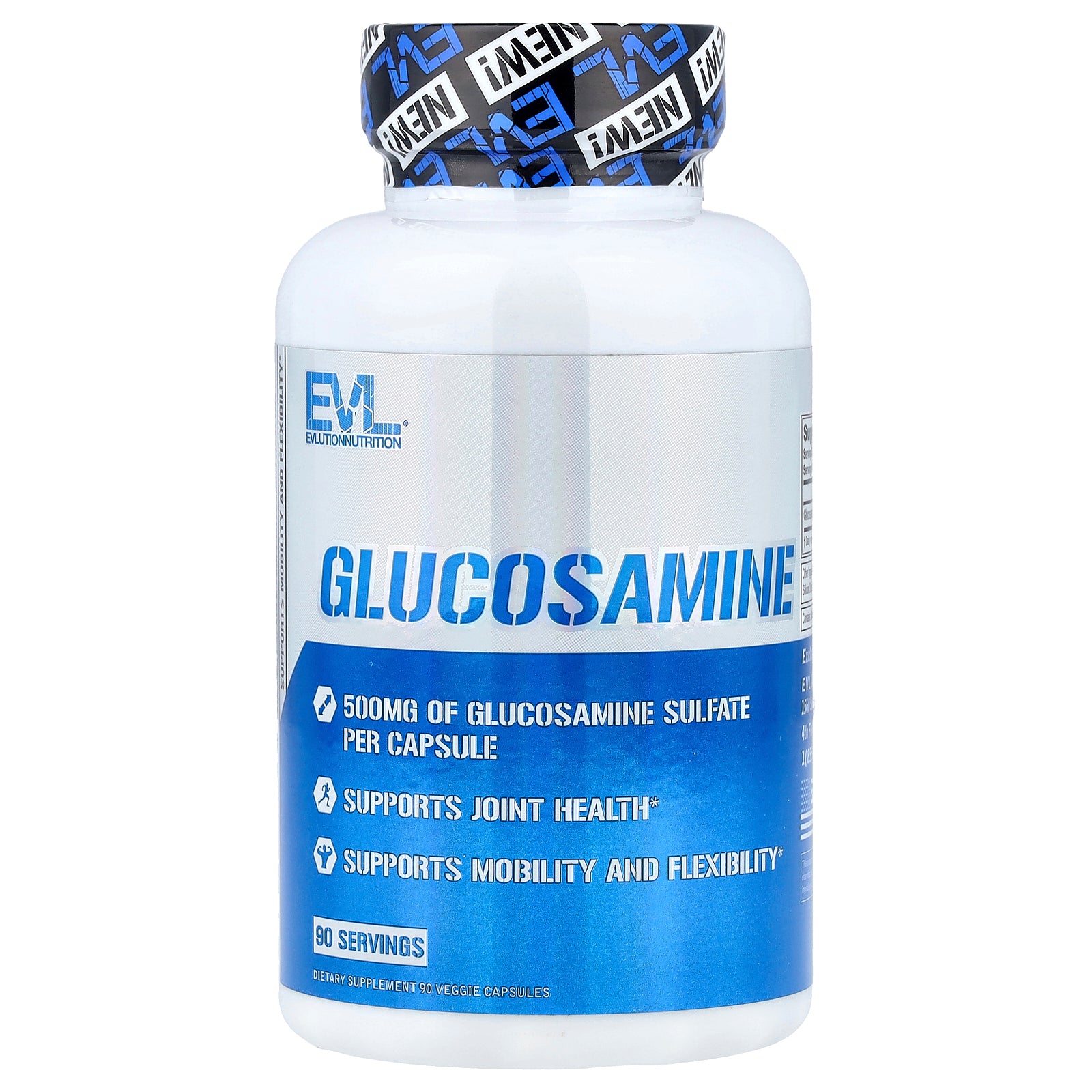 EVLution Nutrition, Glucosamine, 500 mg, 90 Veggie Capsules