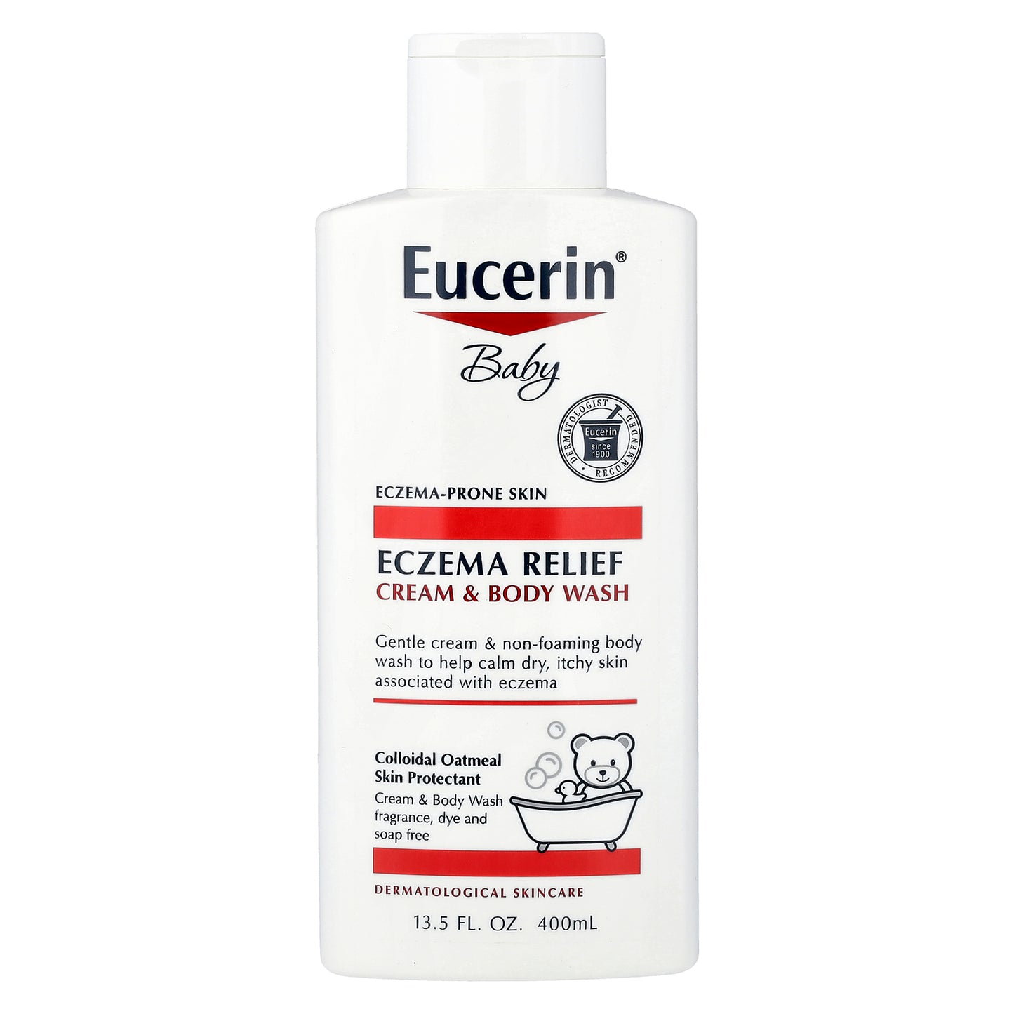 Eucerin, Baby, Eczema Relief, Cream & Body Wash, 13.5 fl oz (400 ml)