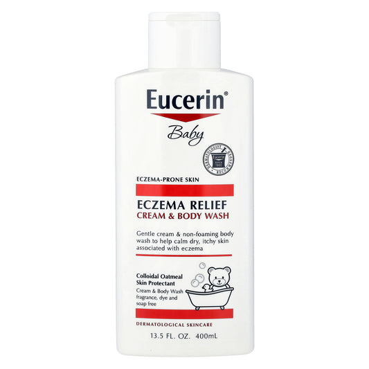 Eucerin, Baby, Eczema Relief, Cream & Body Wash, 13.5 fl oz (400 ml)