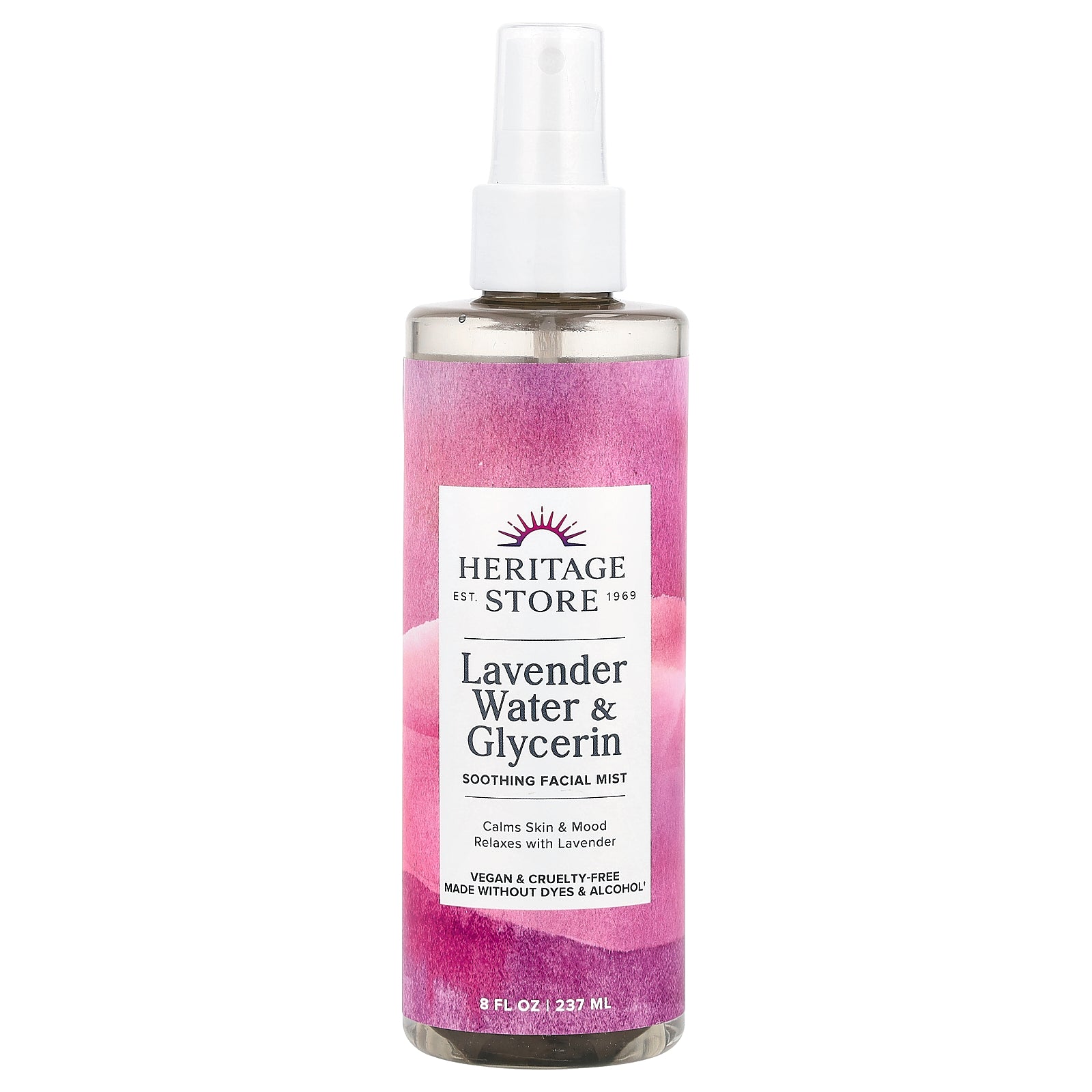 Heritage Store, Lavender Water & Glycerin Soothing Facial Mist, 8 fl oz (237 ml)