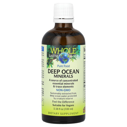 Natural Factors, Whole Earth & Sea®, Deep Ocean Minerals, 3.38 fl oz (100 ml)