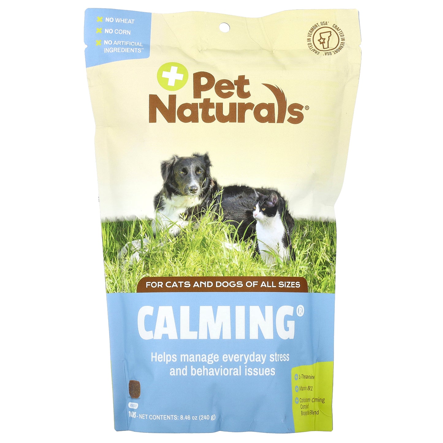 Pet Naturals, Calming®, For Dogs and Cats, All Size, 160 Chews, 8.46 oz (240 g)