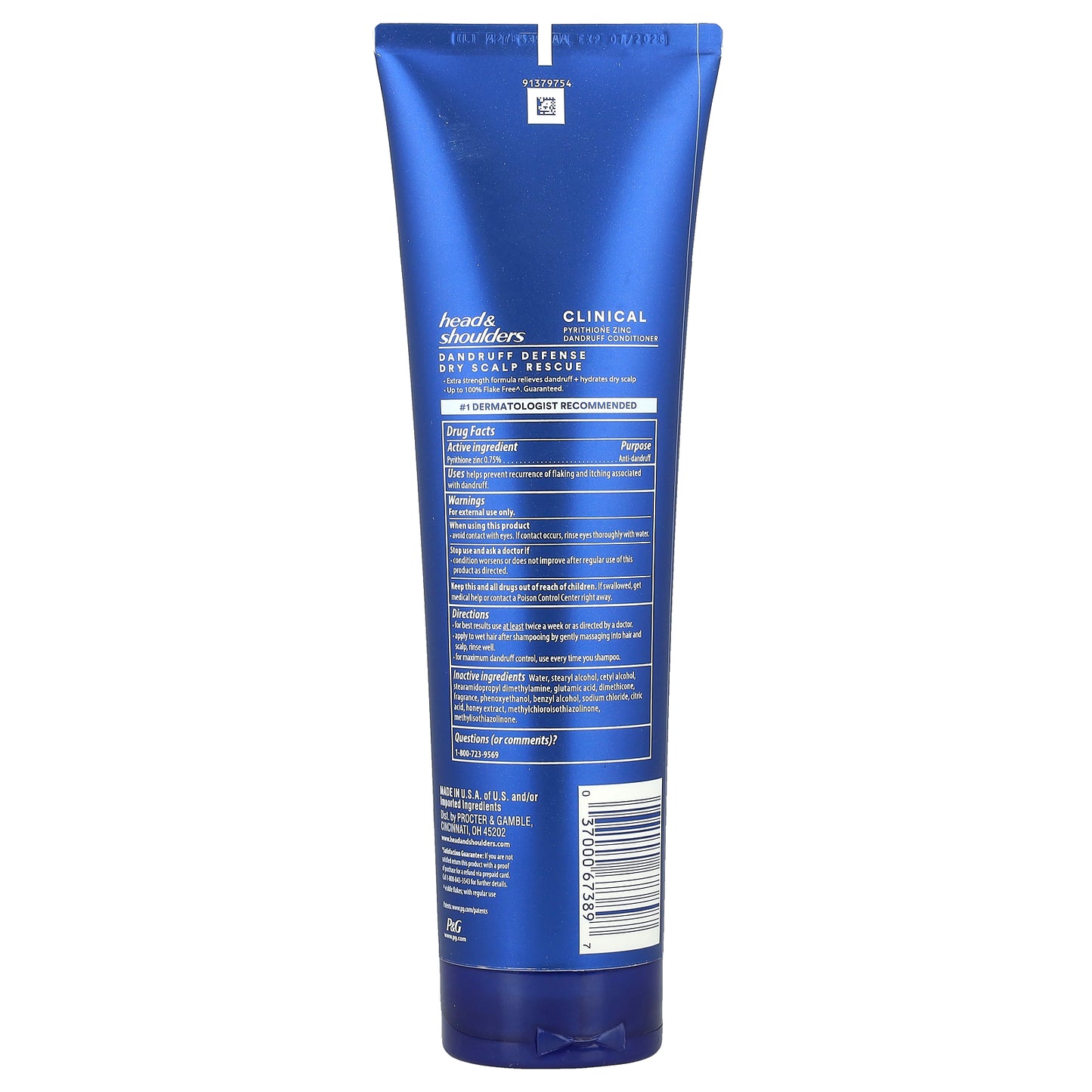 Head & Shoulders, Clinical, Dandruff Defense Conditioner, Dry Scalp Rescue, 9.1 fl oz (270 ml)