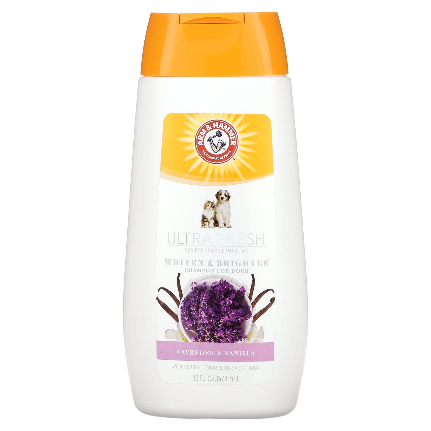 Arm & Hammer, Ultra Fresh, Whiten & Brighten Shampoo For Dogs, Lavender & Vanilla, 16 fl oz (473 ml)