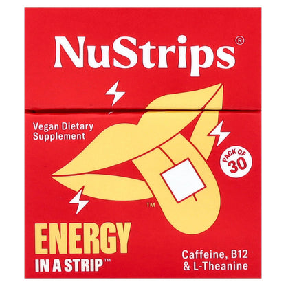 NuStrips, Energy In A Strip™, Cinnamon Vanilla, 30 Strips