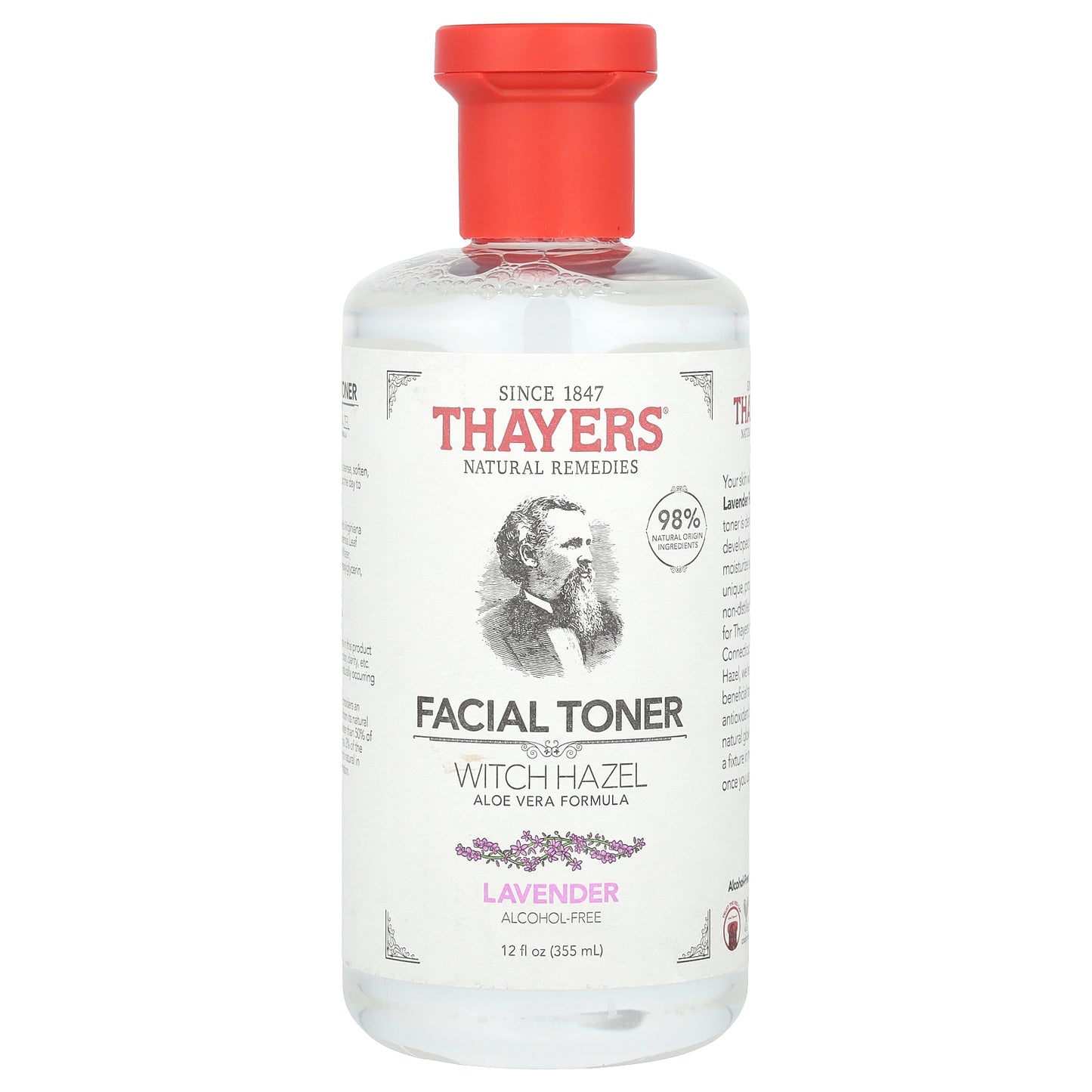 Thayers, Witch Hazel Facial Toner, Alcohol-Free, Lavender, 12 fl oz (355 ml)