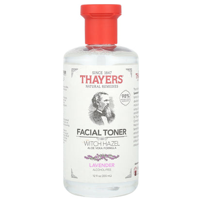 Thayers, Witch Hazel Facial Toner, Alcohol-Free, Lavender, 12 fl oz (355 ml)