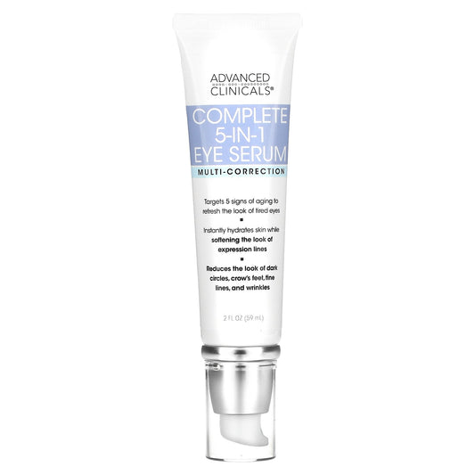 Advanced Clinicals, Complete 5-in-1 Eye Serum, Multi-Correction, 2 fl oz (59 ml)