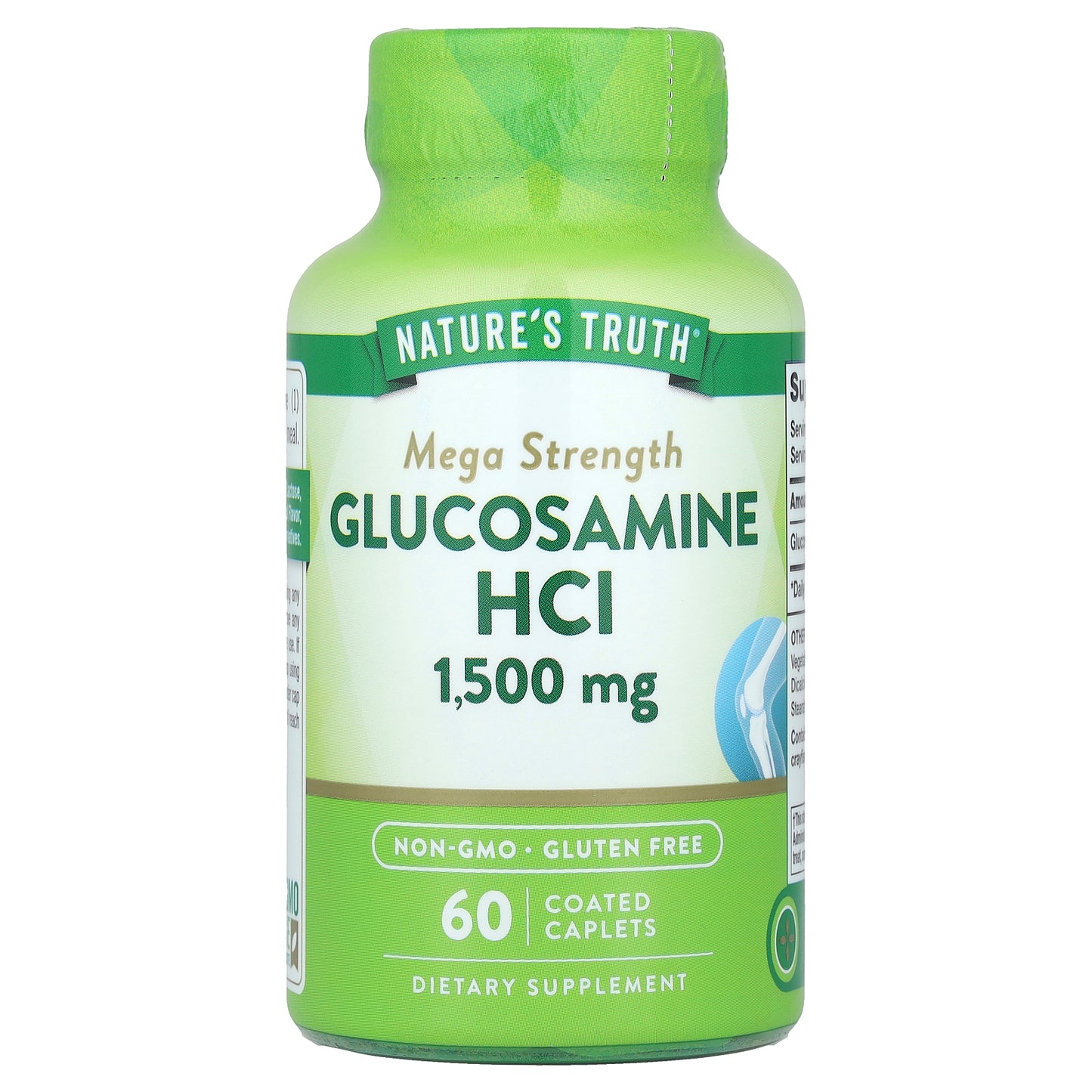 Nature's Truth, Glucosamine HCl, Mega Strength, 1,500 mg, 60 Coated Caplets