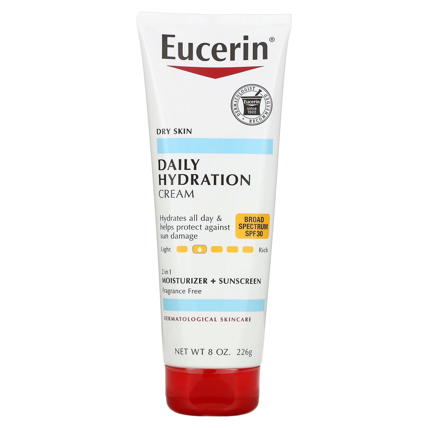 Eucerin, Daily Hydration Cream, SPF 30, Fragrance Free, 8 oz (226 g)