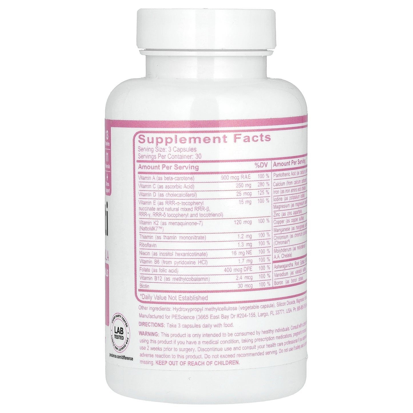 PEScience, TruMulti, Women's Formula, 90 Capsules