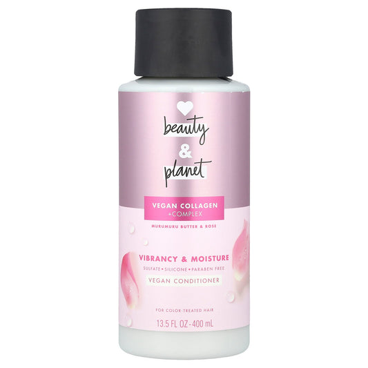 Love Beauty and Planet, Vegan Conditioner, For Color Treated Hair, Murumuru Butter & Rose, 13.5 fl oz (400 ml)