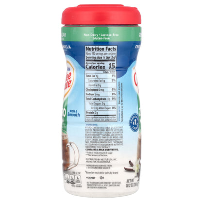 Coffee Mate, Powder Coffee Creamer, Zero Sugar, French Vanilla, 10.2 oz (289.1 g)