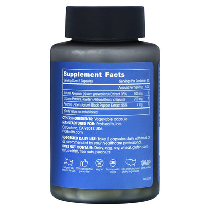 ProHealth Longevity, Full Spectrum Apigenin Plus, 250 mg, 60 Capsules